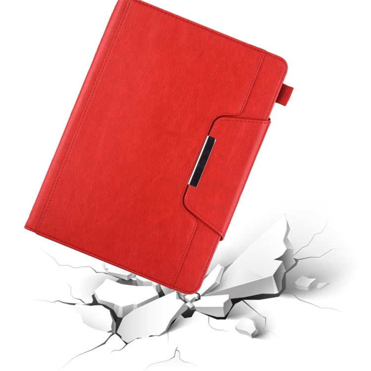 For iPad 10.2 2021 / 2020 / 2019 Business Style Horizontal Flip Leather Case with Holder & Card Slot & Photo Frame & Wallet(Red) by buy2fix