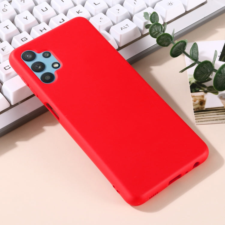 For Samsung Galaxy A32 5G Pure Color Liquid Silicone Shockproof Full Coverage Case(Red) - Galaxy Phone Cases by buy2fix | Online Shopping UK | buy2fix