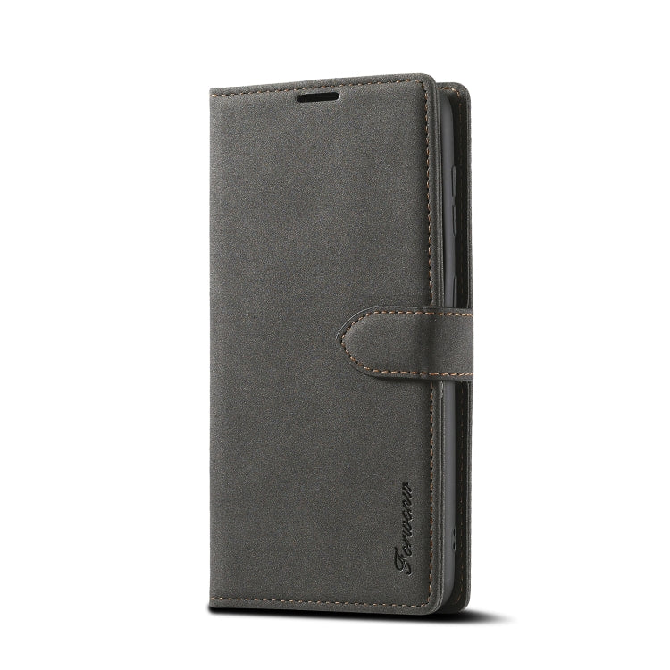For Samsung Galaxy S21 5G Forwenw F1 Series Matte Strong Magnetism Horizontal Flip Leather Case with Holder & Card Slots & Wallet & Photo Frame(Black) - Galaxy S21 5G Cases by Forwenw | Online Shopping UK | buy2fix