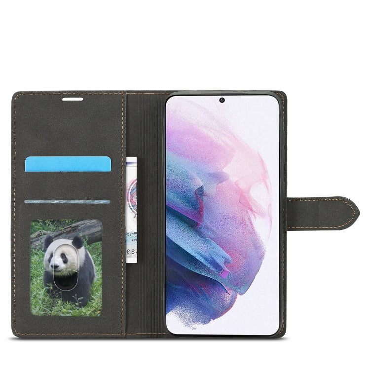 For Samsung Galaxy S21 5G Forwenw F1 Series Matte Strong Magnetism Horizontal Flip Leather Case with Holder & Card Slots & Wallet & Photo Frame(Black) - Galaxy S21 5G Cases by Forwenw | Online Shopping UK | buy2fix