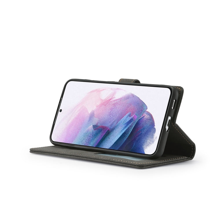 For Samsung Galaxy S21 5G Forwenw F1 Series Matte Strong Magnetism Horizontal Flip Leather Case with Holder & Card Slots & Wallet & Photo Frame(Black) - Galaxy S21 5G Cases by Forwenw | Online Shopping UK | buy2fix