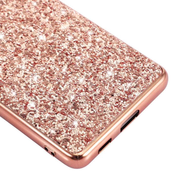 For Samsung Galaxy S21 Ultra 5G Glitter Powder Shockproof TPU Protective Case(Black) - Galaxy S21 Ultra 5G Cases by buy2fix | Online Shopping UK | buy2fix