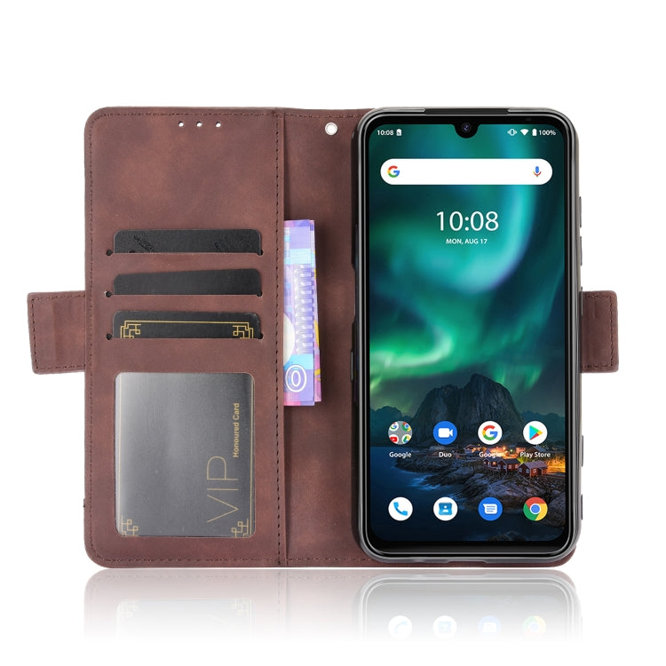 For UMIDIGI Bison Wallet Style Skin Feel Calf Pattern Leather Case with Separate Card Slot(Brown) - More Brand by buy2fix | Online Shopping UK | buy2fix