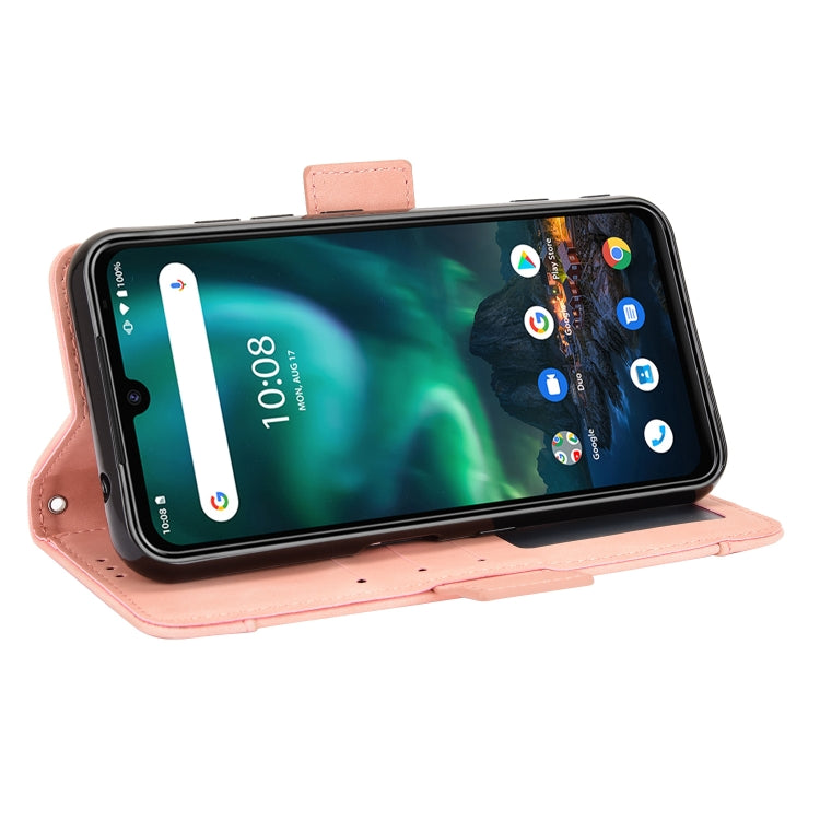 For UMIDIGI Bison Wallet Style Skin Feel Calf Pattern Leather Case with Separate Card Slot(Pink) - More Brand by buy2fix | Online Shopping UK | buy2fix