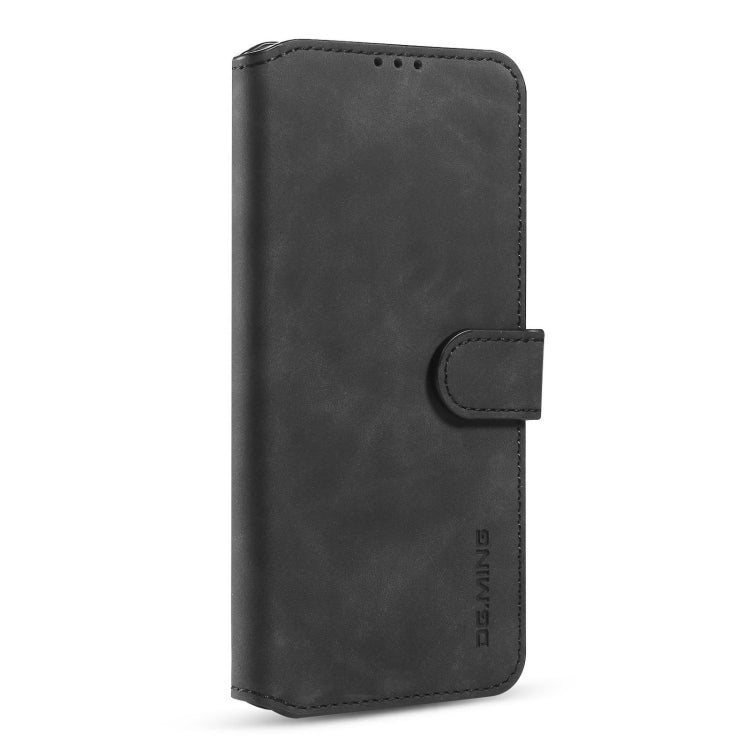 For samsung Galaxy A52 5G / 4G DG.MING Retro Oil Side Horizontal Flip Leather Case with Holder & Card Slots & Wallet(Black) - Galaxy Phone Cases by DG.MING | Online Shopping UK | buy2fix