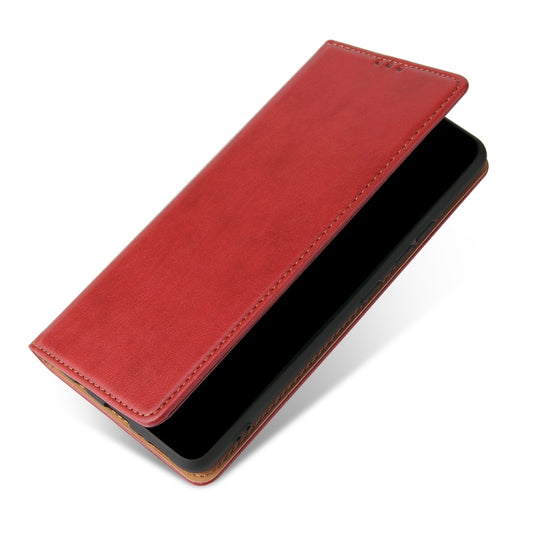 For Samsung Galaxy A42 5G Fierre Shann PU Leather Texture Horizontal Flip Case with Holder & Card Slots & Wallet(Red) by FIERRE SHANN