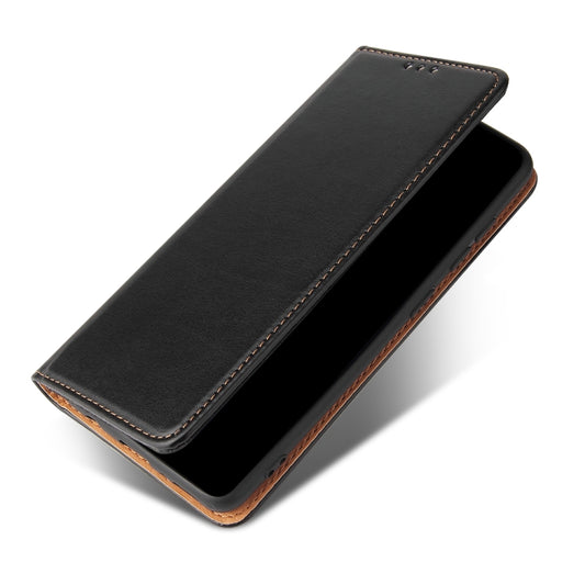 For Samsung Galaxy A41 Fierre Shann PU Leather Texture Horizontal Flip Case with Holder & Card Slots & Wallet(Black) by FIERRE SHANN