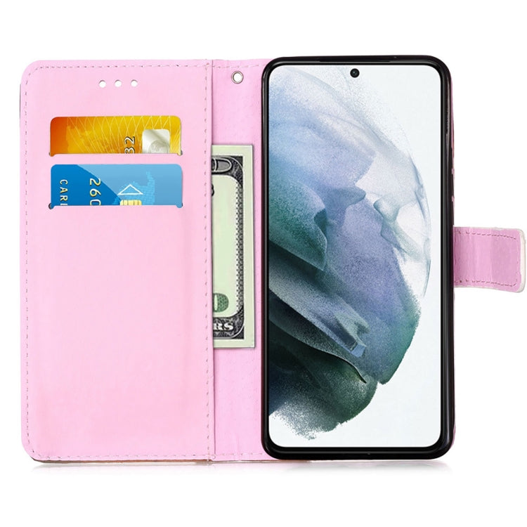 For Samsung Galaxy S21+ 5G Colored Drawing Pattern Plain Weave Horizontal Flip Leather Case with Holder & Card Slot & Wallet & Lanyard(Baby Panda) - Galaxy S21+ 5G Cases by buy2fix | Online Shopping UK | buy2fix