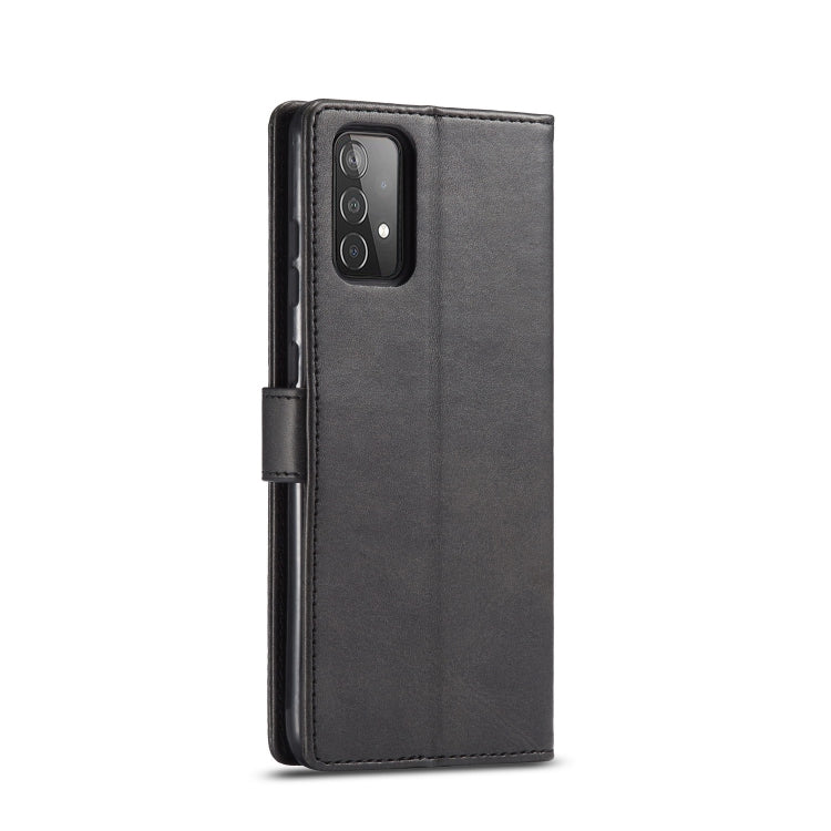 For Samsung Galaxy A52 5G / 4G LC.IMEEKE Calf Texture Horizontal Flip Leather Case with Holder & Card Slots & Wallet(Black) - Galaxy Phone Cases by LC.IMEEKE | Online Shopping UK | buy2fix