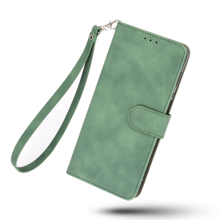 For Nokia 5.4 Solid Color Skin Feel Magnetic Buckle Horizontal Flip Calf Texture PU Leather Case with Holder & Card Slots & Wallet(Green) - Nokia Cases by buy2fix | Online Shopping UK | buy2fix