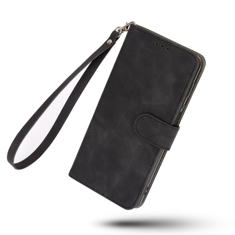 For Nokia 5.4 Solid Color Skin Feel Magnetic Buckle Horizontal Flip Calf Texture PU Leather Case with Holder & Card Slots & Wallet(Black) - Nokia Cases by buy2fix | Online Shopping UK | buy2fix