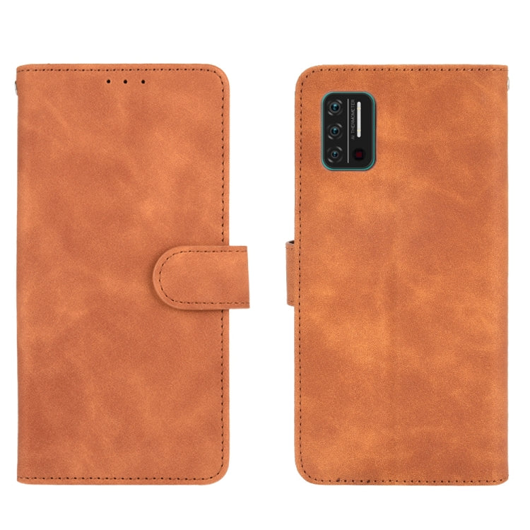 For UMIDIGI A7S Solid Color Skin Feel Magnetic Buckle Horizontal Flip Calf Texture PU Leather Case with Holder & Card Slots & Wallet(Brown) - More Brand by buy2fix | Online Shopping UK | buy2fix