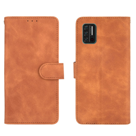 For UMIDIGI A7S Solid Color Skin Feel Magnetic Buckle Horizontal Flip Calf Texture PU Leather Case with Holder & Card Slots & Wallet(Brown) - More Brand by buy2fix | Online Shopping UK | buy2fix