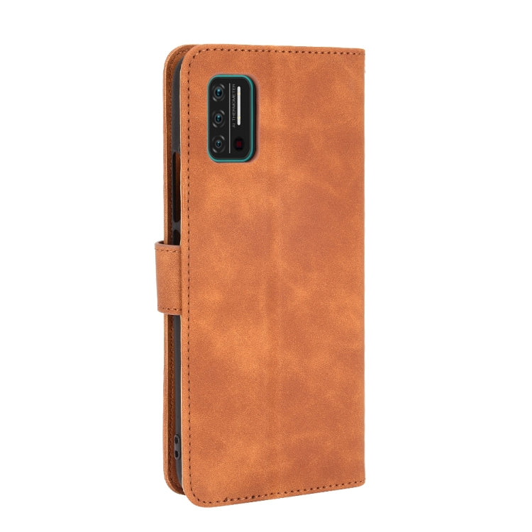 For UMIDIGI A7S Solid Color Skin Feel Magnetic Buckle Horizontal Flip Calf Texture PU Leather Case with Holder & Card Slots & Wallet(Brown) - More Brand by buy2fix | Online Shopping UK | buy2fix