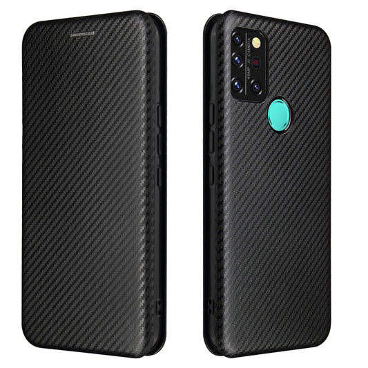 For UMIDIGI A9 Pro Carbon Fiber Texture Horizontal Flip TPU + PC + PU Leather Case with Card Slot(Black) - More Brand by buy2fix | Online Shopping UK | buy2fix