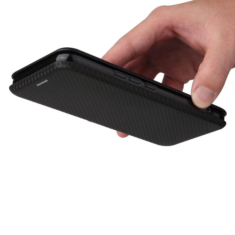 For UMIDIGI A9 Pro Carbon Fiber Texture Horizontal Flip TPU + PC + PU Leather Case with Card Slot(Black) - More Brand by buy2fix | Online Shopping UK | buy2fix