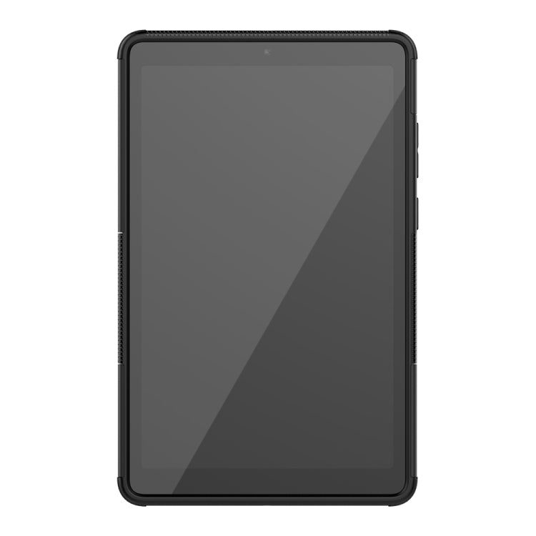 For Lenovo Tab M8 (2020) TB-8705F 8.0 inch Tire Texture Shockproof TPU+PC Protective Case with Holder(Black) - Lenovo by buy2fix | Online Shopping UK | buy2fix