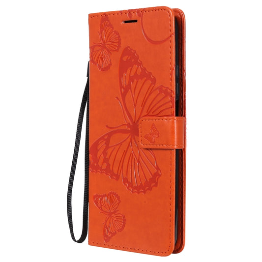 For Xiaomi Mi 10T / Mi 10T Pro 3D Butterflies Embossing Pattern Horizontal Flip Leather Case with Holder & Card Slot & Wallet(Orange) by buy2fix