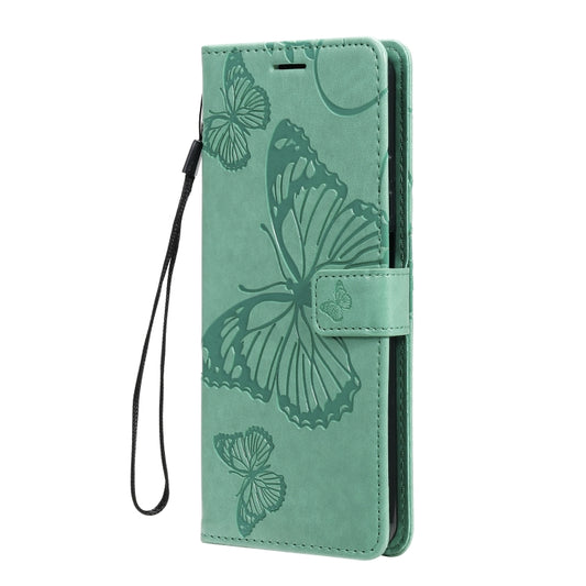 For Xiaomi Mi 10T Lite 3D Butterflies Embossing Pattern Horizontal Flip Leather Case with Holder & Card Slot & Wallet(Green) by buy2fix