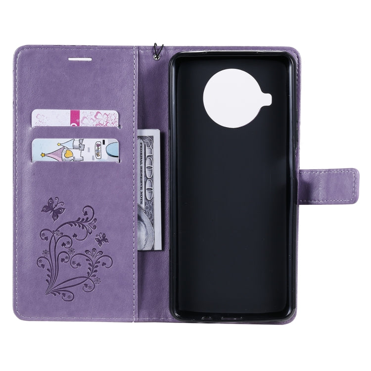 For Xiaomi Mi 10T Lite 3D Butterflies Embossing Pattern Horizontal Flip Leather Case with Holder & Card Slot & Wallet(Purple) - Xiaomi Cases by buy2fix | Online Shopping UK | buy2fix