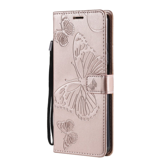 For Xiaomi Mi 10T Lite 3D Butterflies Embossing Pattern Horizontal Flip Leather Case with Holder & Card Slot & Wallet(Rose Gold) by buy2fix