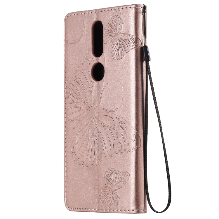 For Nokia 2.4 3D Butterflies Embossing Pattern Horizontal Flip Leather Case with Holder & Card Slot & Wallet(Rose Gold) - Nokia Cases by buy2fix | Online Shopping UK | buy2fix
