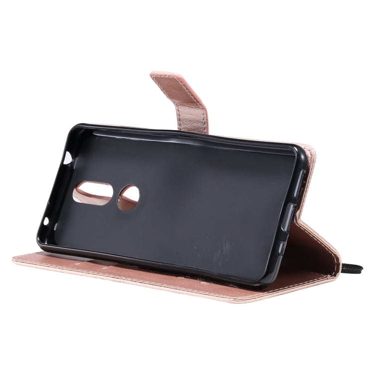 For Nokia 2.4 3D Butterflies Embossing Pattern Horizontal Flip Leather Case with Holder & Card Slot & Wallet(Rose Gold) - Nokia Cases by buy2fix | Online Shopping UK | buy2fix