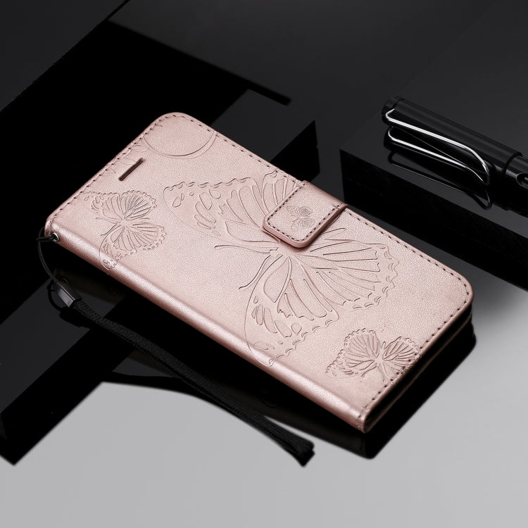 For Nokia 2.4 3D Butterflies Embossing Pattern Horizontal Flip Leather Case with Holder & Card Slot & Wallet(Rose Gold) - Nokia Cases by buy2fix | Online Shopping UK | buy2fix