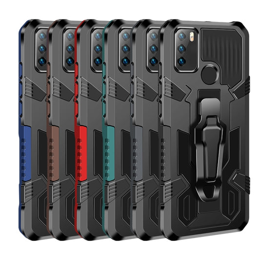 For OPPO Reno5 5G Machine Armor Warrior Shockproof PC + TPU Protective Case(Black) by buy2fix