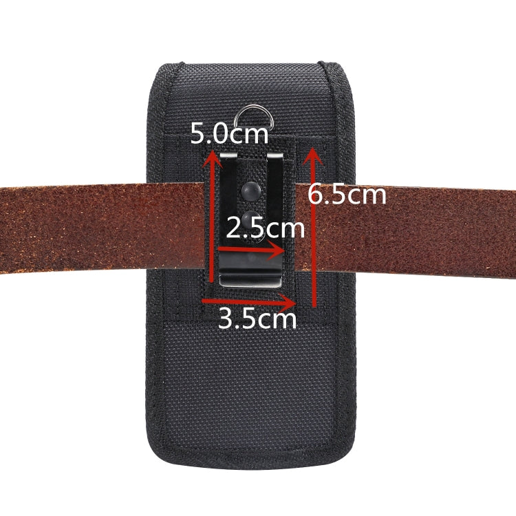 Universal Hanging Waist Oxford Cloth Case with Carabiner for 7.2 inch Mobile Phones - Universal Leather Case by buy2fix | Online Shopping UK | buy2fix