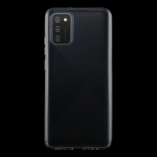 For Samsung Galaxy A02s 0.75mm Ultra-thin Transparent TPU Soft Protective Case by buy2fix