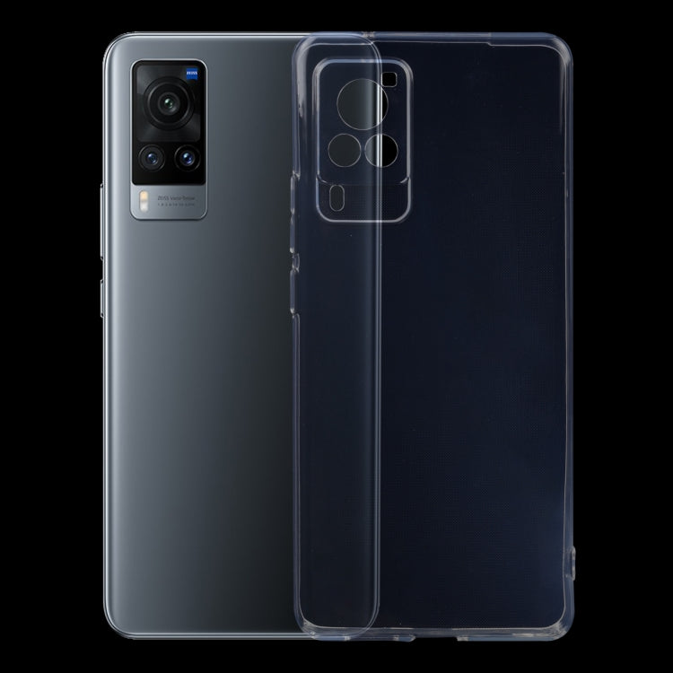 For vivo X60 Pro / X60 Curved Screen 0.75mm Ultra-thin Transparent TPU Soft Protective Case - vivo Cases by buy2fix | Online Shopping UK | buy2fix