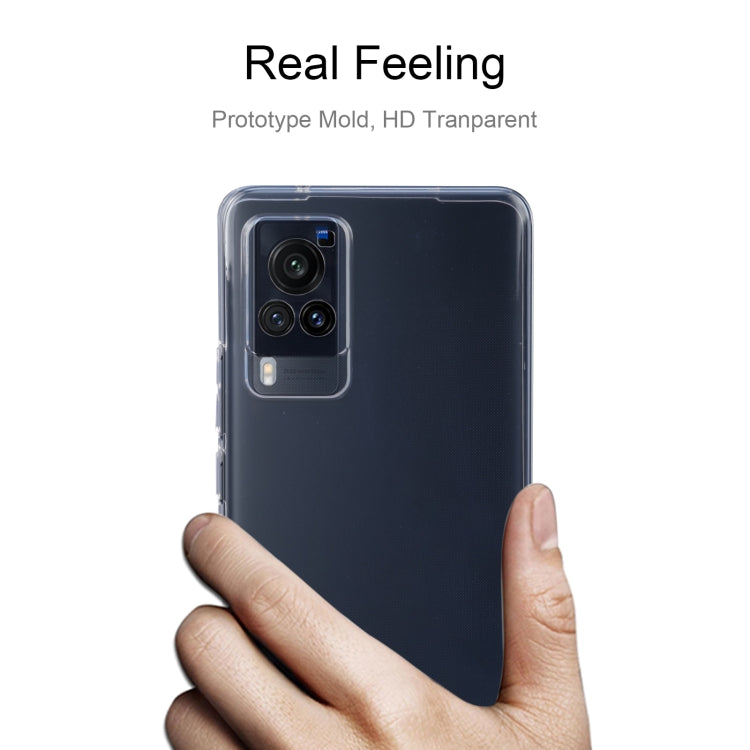 For vivo X60 Pro / X60 Curved Screen 0.75mm Ultra-thin Transparent TPU Soft Protective Case - vivo Cases by buy2fix | Online Shopping UK | buy2fix