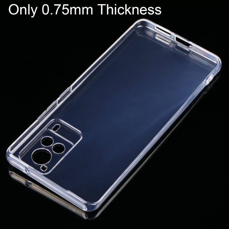 For vivo X60 Pro / X60 Curved Screen 0.75mm Ultra-thin Transparent TPU Soft Protective Case - vivo Cases by buy2fix | Online Shopping UK | buy2fix