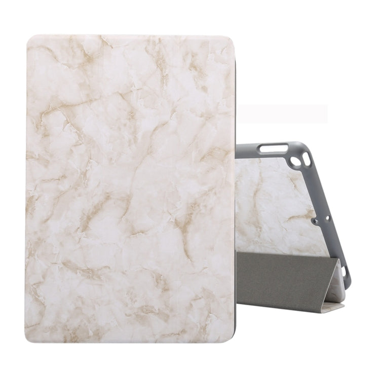 For iPad 10.2 inch Marble Texture Pattern Horizontal Flip Leather Case, with Three-folding Holder & Pen Slot & Sleep / Wake-up Function(Grey) - iPad Air (2019) Cases by buy2fix | Online Shopping UK | buy2fix
