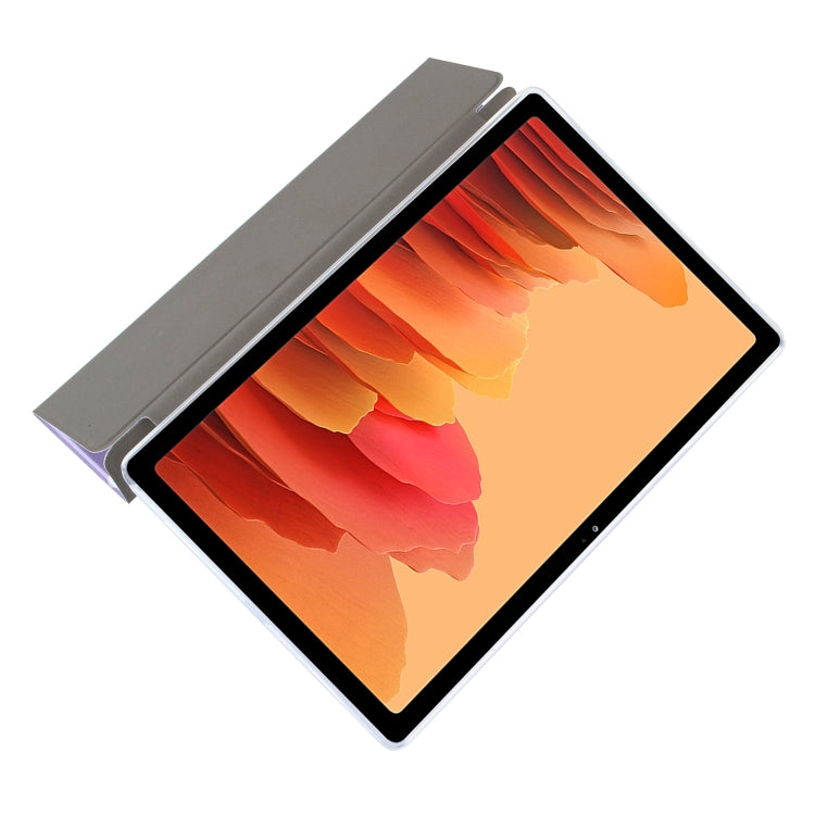 For Samsung Galaxy Tab A7 10.4 (2020) Coloured Drawing Pattern Horizontal Flip Leather Case with Three-folding Holder(Rainbow Horse) by buy2fix