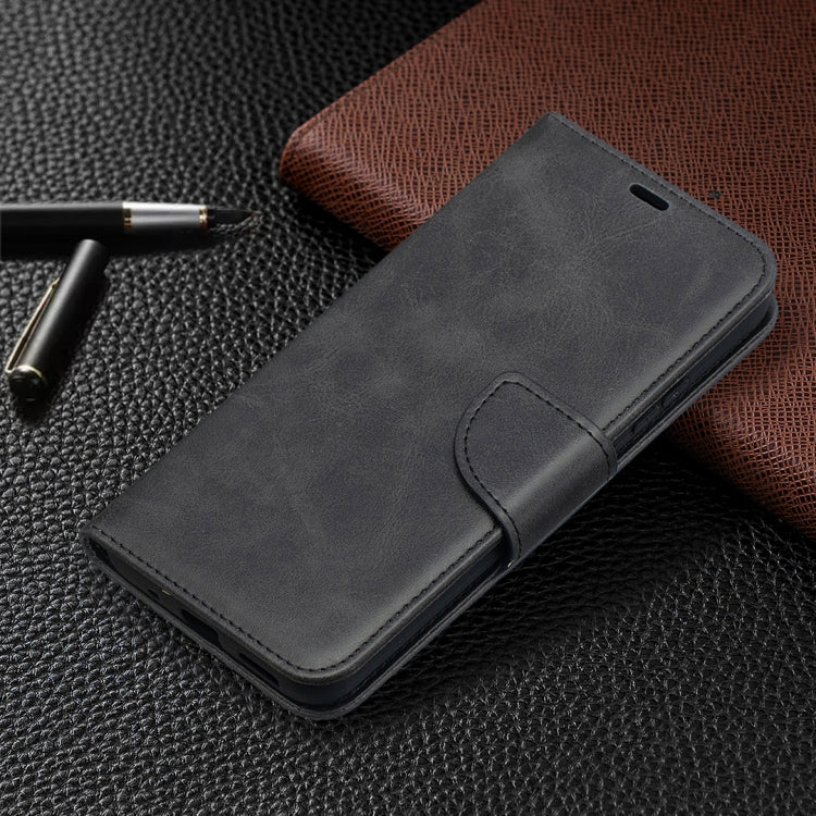 For Nokia 5.4 Retro Lambskin Texture Pure Color Horizontal Flip PU Leather Case with Holder & Card Slots & Wallet & Lanyard(Black) - Nokia Cases by buy2fix | Online Shopping UK | buy2fix