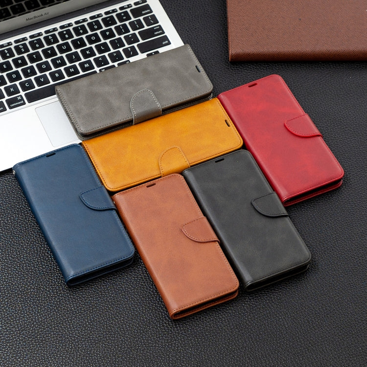 For Nokia 5.4 Retro Lambskin Texture Pure Color Horizontal Flip PU Leather Case with Holder & Card Slots & Wallet & Lanyard(Black) - Nokia Cases by buy2fix | Online Shopping UK | buy2fix