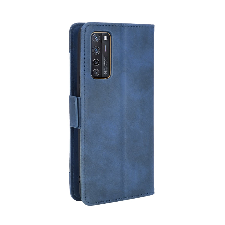 For ZTE Axon 20 5G / Axon 20 4G Wallet Style Skin Feel Calf Pattern Leather Case with Separate Card Slots(Blue) - ZTE Cases by buy2fix | Online Shopping UK | buy2fix