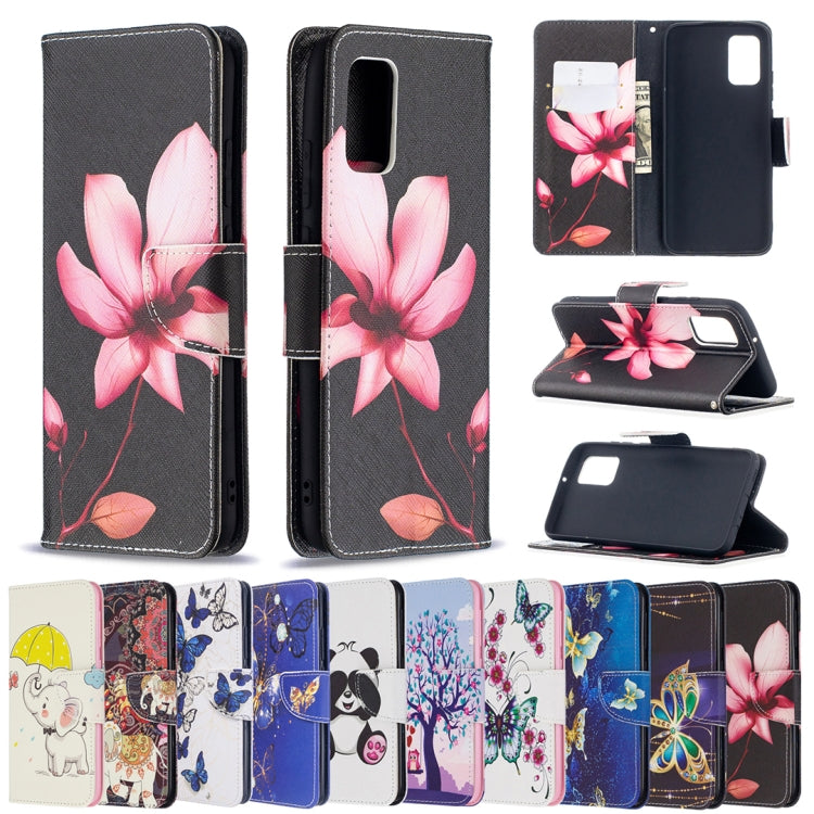 For Samsung Galaxy A02s (EU Version) Colored Drawing Pattern Horizontal Flip Leather Case with Holder & Card Slots & Wallet(Umbrella Elephant) by buy2fix