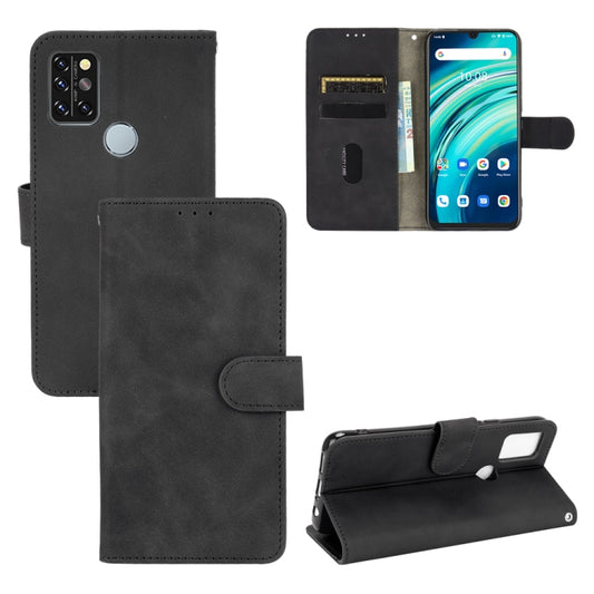 For UMIDIGI A9 Pro Solid Color Skin Feel Magnetic Buckle Horizontal Flip Calf Texture PU Leather Case with Holder & Card Slots & Wallet(Black) - More Brand by buy2fix | Online Shopping UK | buy2fix