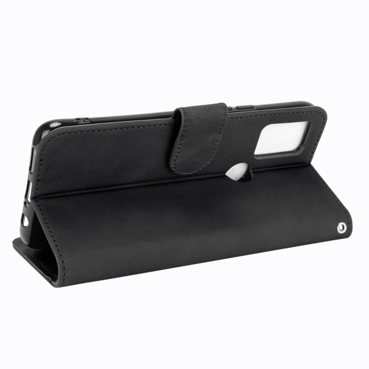 For UMIDIGI A9 Pro Solid Color Skin Feel Magnetic Buckle Horizontal Flip Calf Texture PU Leather Case with Holder & Card Slots & Wallet(Black) - More Brand by buy2fix | Online Shopping UK | buy2fix
