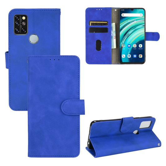For UMIDIGI A9 Pro Solid Color Skin Feel Magnetic Buckle Horizontal Flip Calf Texture PU Leather Case with Holder & Card Slots & Wallet(Blue) - More Brand by buy2fix | Online Shopping UK | buy2fix