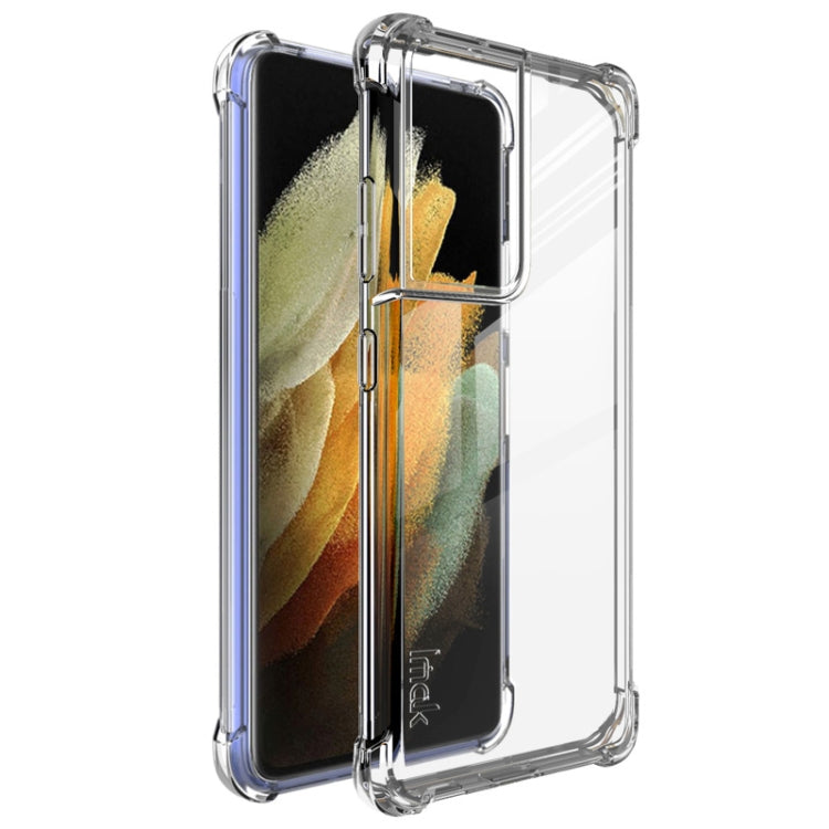 For Samsung Galaxy S21 Ultra 5G IMAK All-inclusive Shockproof Airbag TPU Case with Screen Protector(Transparent) - Galaxy S21 Ultra 5G Cases by imak | Online Shopping UK | buy2fix
