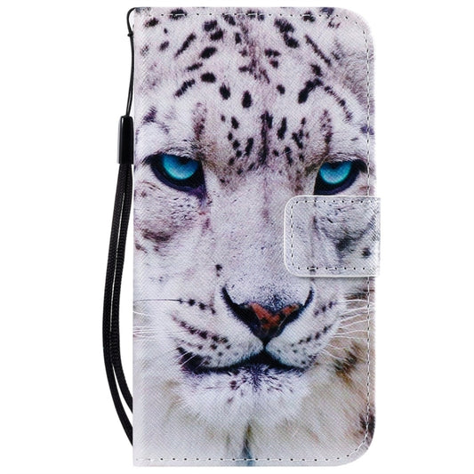 For iPhone 11 Pro Painted Pattern Horizontal Flip Leather Case, with Wallet & Holder & Card Slots & Lanyard(White Leopard) by buy2fix