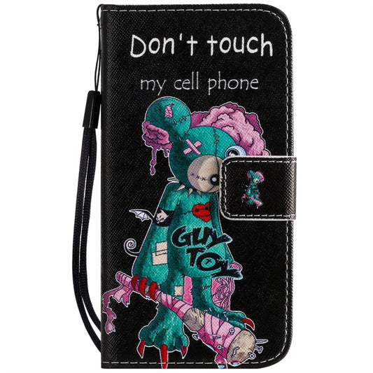 For iPhone 11 Pro Painted Pattern Horizontal Flip Leather Case, with Wallet & Holder & Card Slots & Lanyard(One-eyed Mouse) by buy2fix