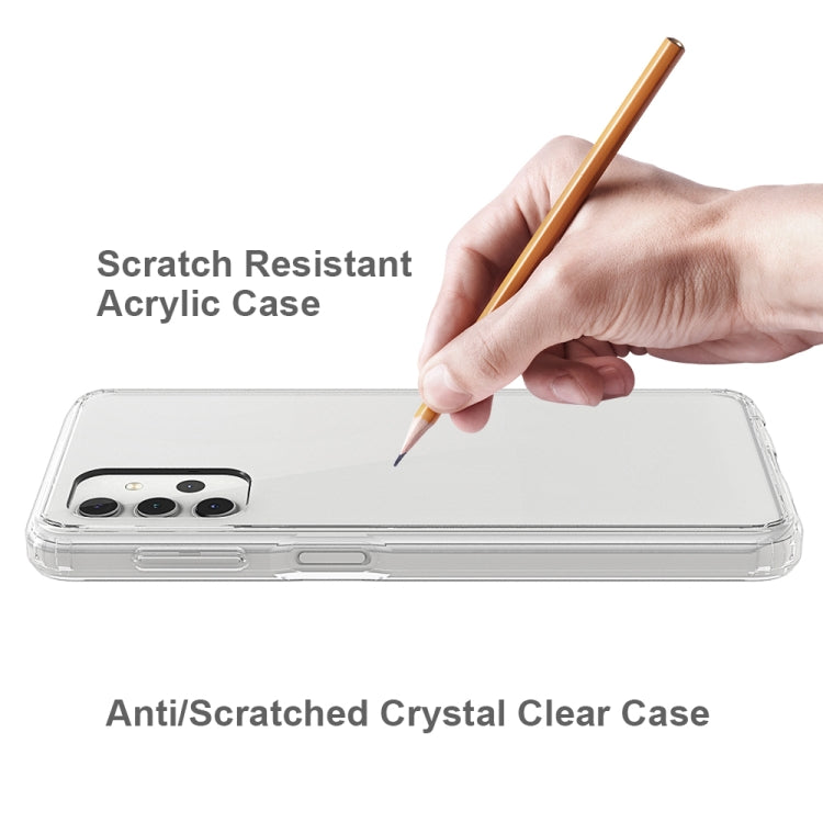 For Samsung Galaxy A32 5G Scratchproof TPU + Acrylic Protective Case(Transparent) by buy2fix