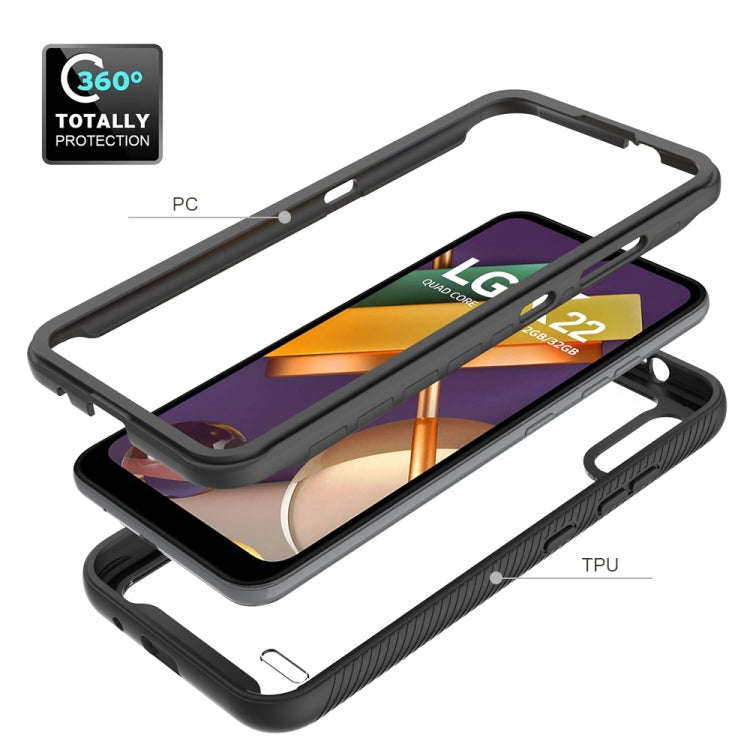 For LG K22 Starry Sky Solid Color Series Shockproof PC + TPU Protective Case(Royal Blue) - LG Cases by buy2fix | Online Shopping UK | buy2fix