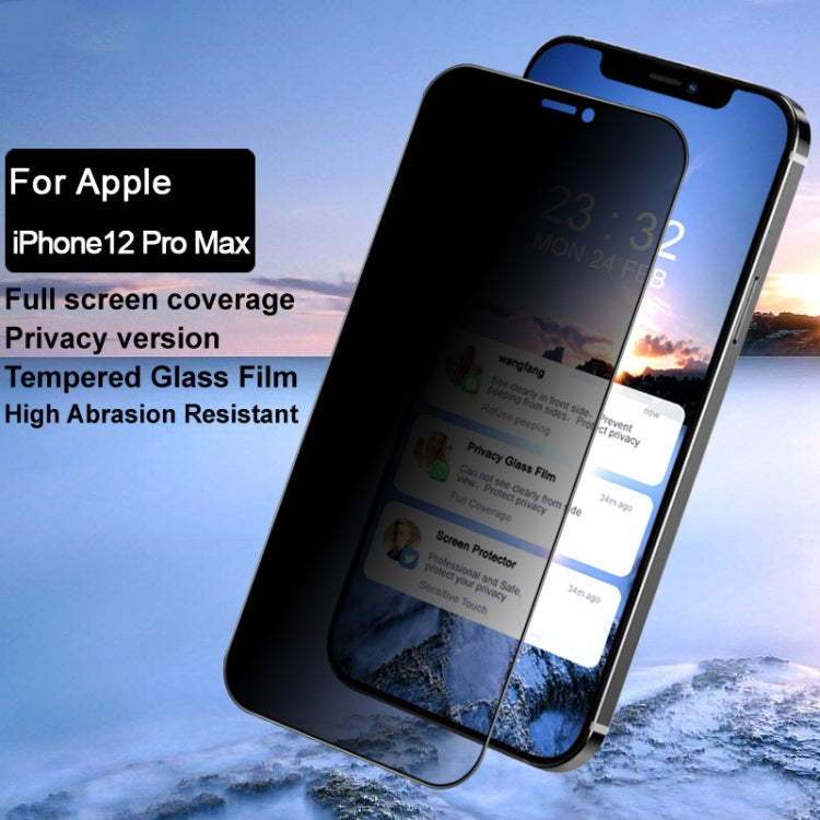 For iPhone 12 Pro Max IMAK HD Anti-spy Tempered Glass Protective Film - iPhone 12 Pro Max Tempered Glass by imak | Online Shopping UK | buy2fix