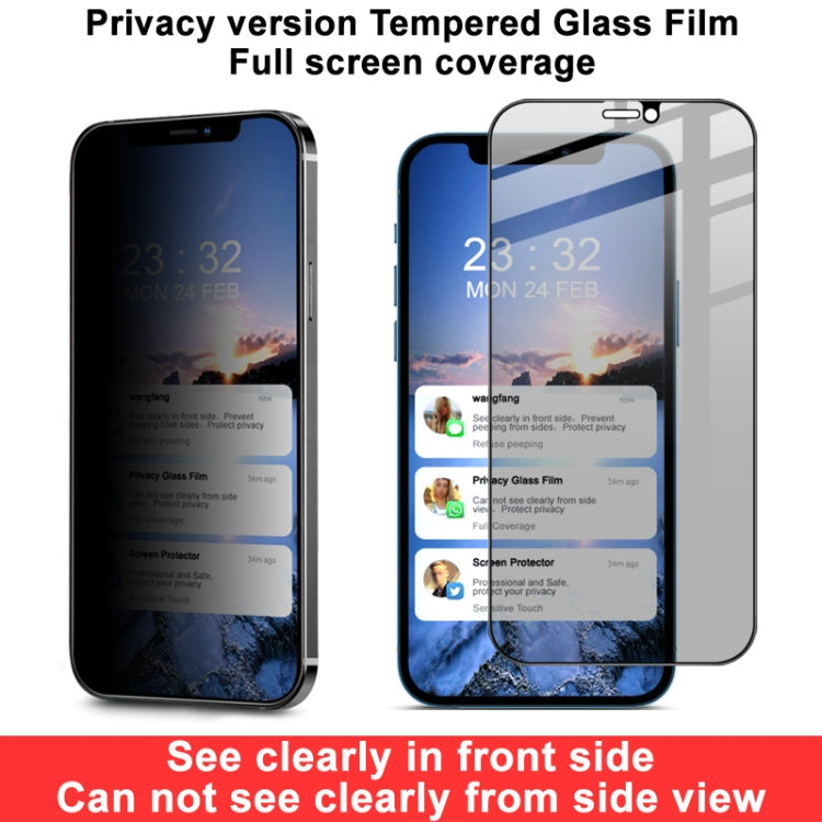 For iPhone 12 Pro Max IMAK HD Anti-spy Tempered Glass Protective Film - iPhone 12 Pro Max Tempered Glass by imak | Online Shopping UK | buy2fix